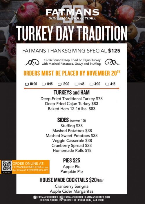 Fatmans Thanksgiving Catering