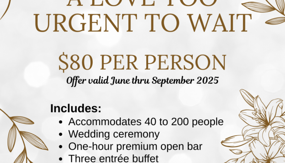 Host a wedding at The Ten Hotel Gurnee