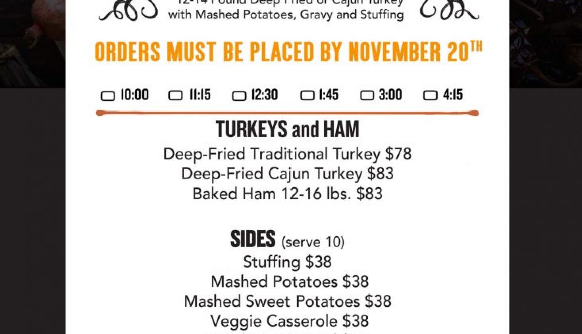 Fatmans Thanksgiving Catering